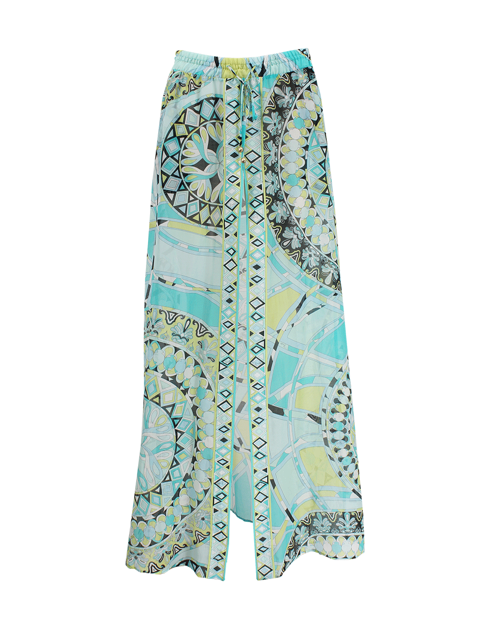 EMILIO PUCCI-Front Slit Maxi Skirt-