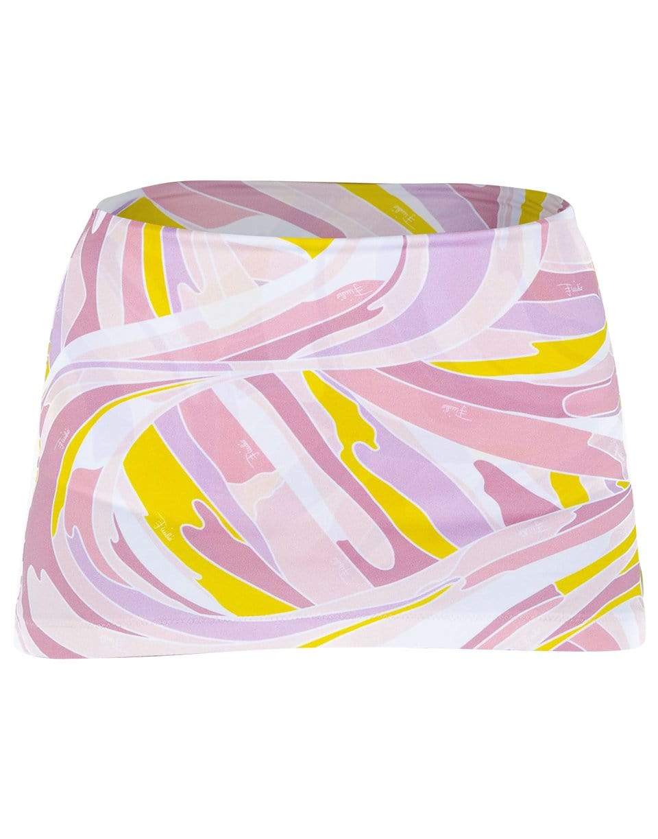 EMILIO PUCCI-Vetrate Print Skirted Bikini Briefs-