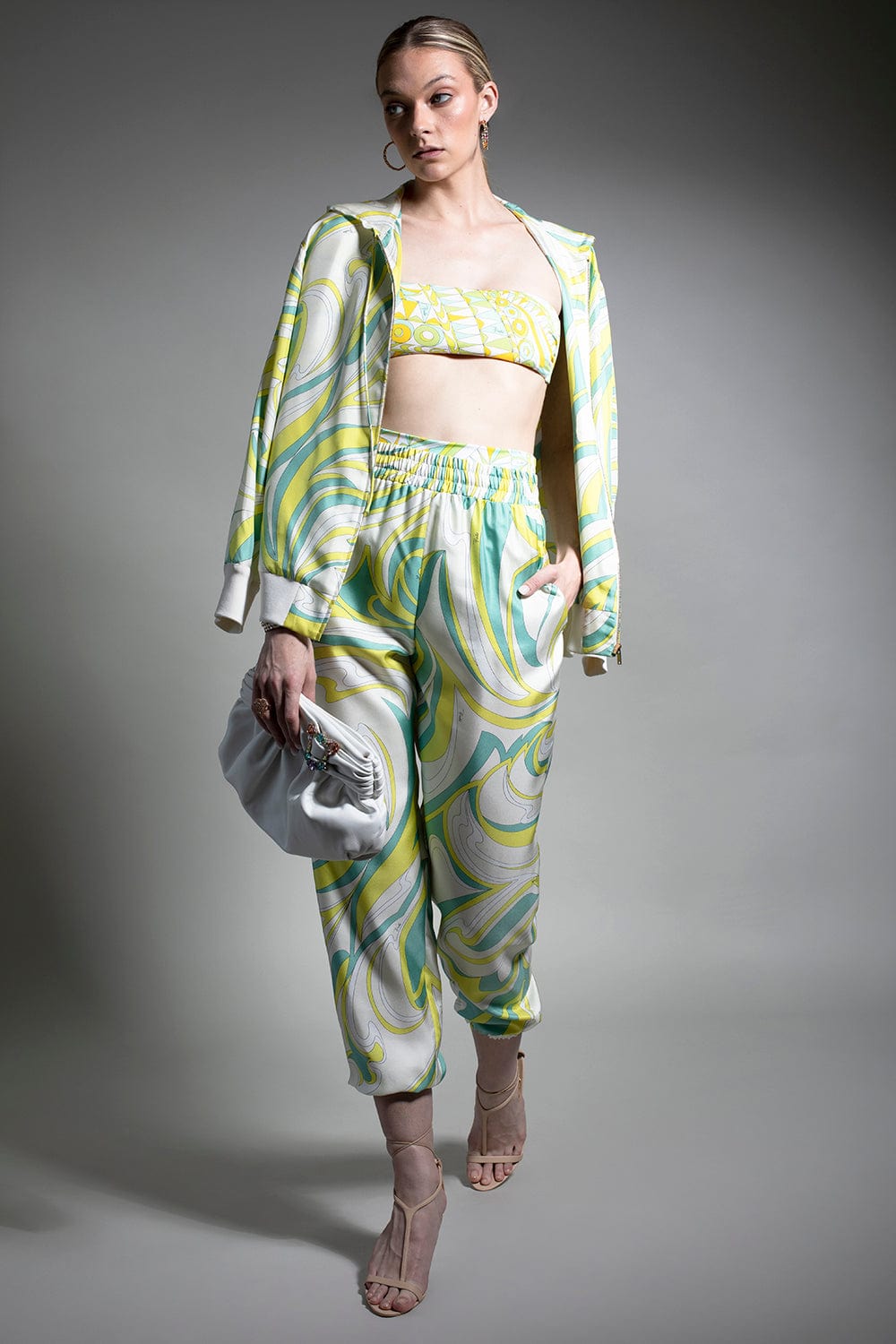 EMILIO PUCCI-Long Sleeve Hooded Top-