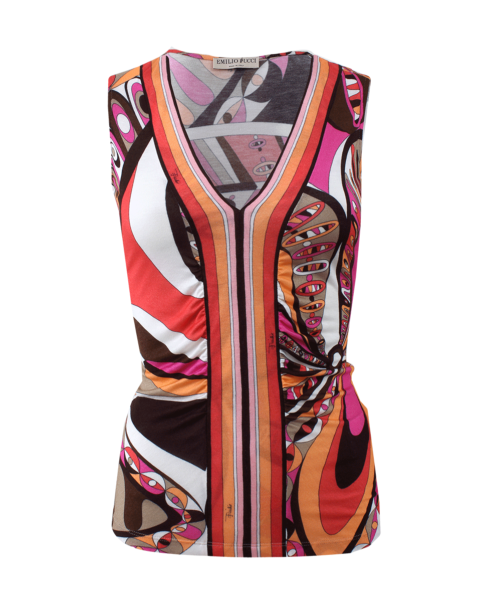 EMILIO PUCCI-Ruched Front Tank-