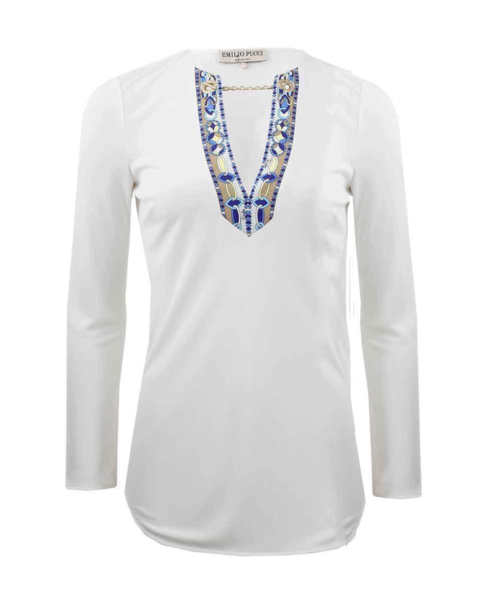 EMILIO PUCCI-Bracelet Sleeve Chain Detail Top-