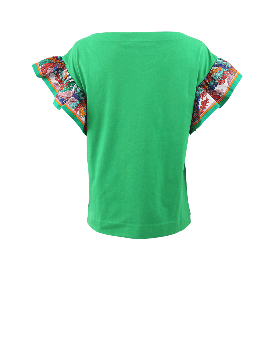 EMILIO PUCCI-Silk Detail T-Shirt-