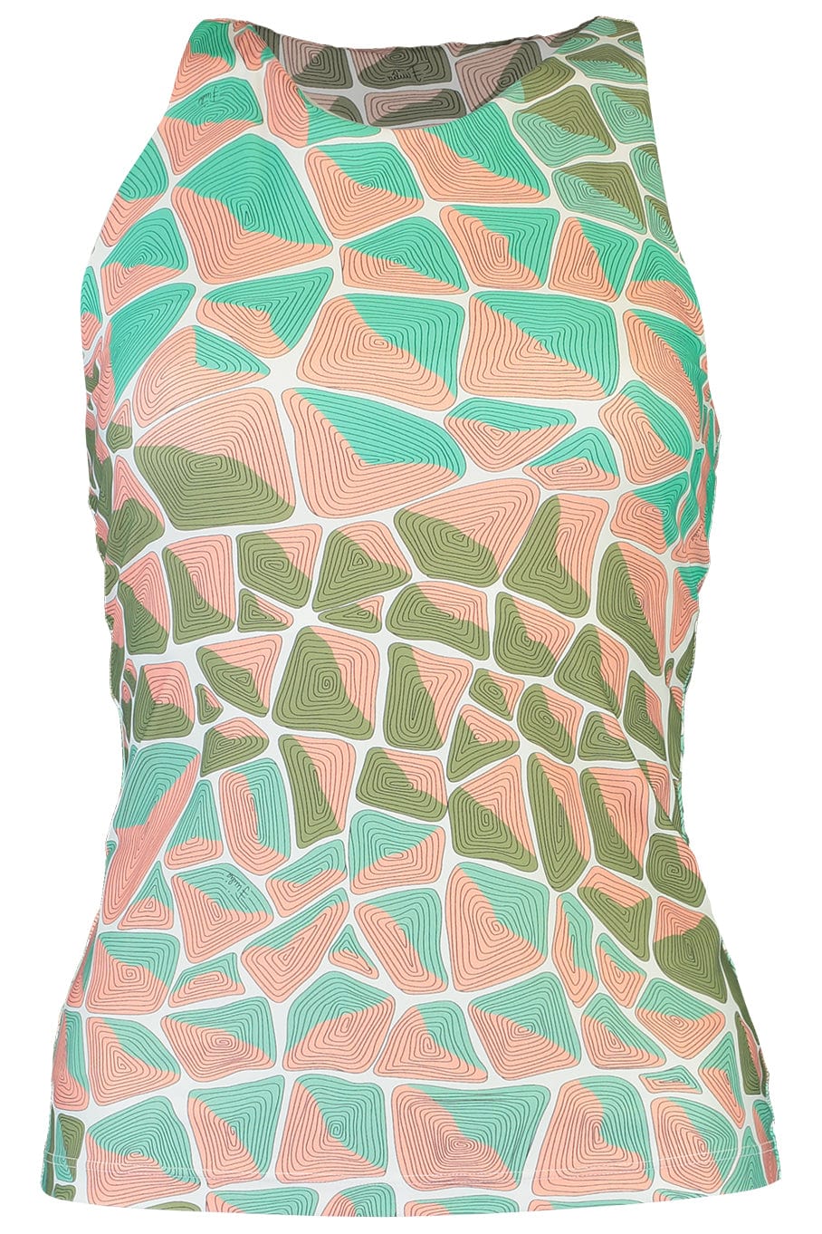 EMILIO PUCCI-Athleisure Tank Top-AQUA ROSA