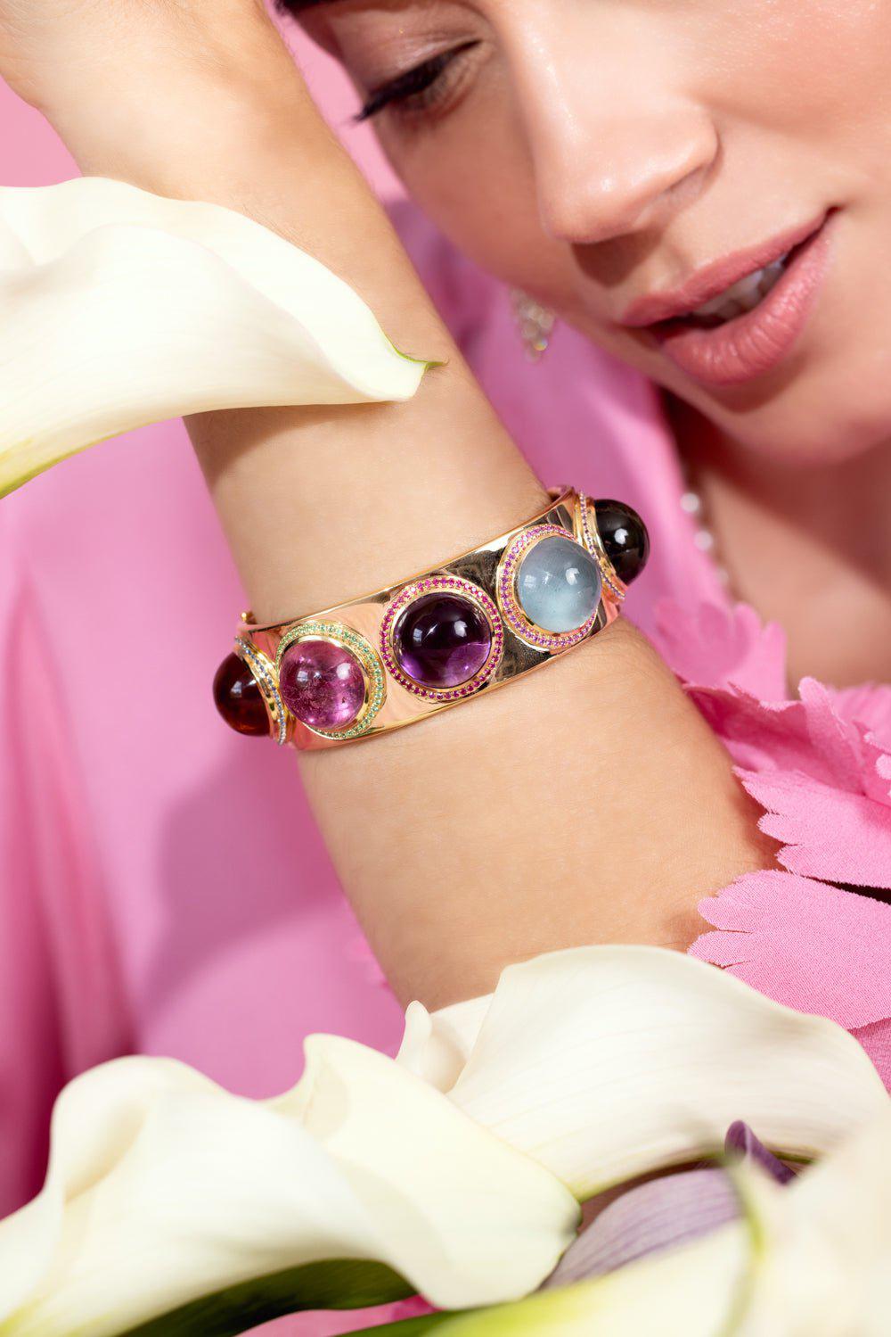 EMILY P WHEELER-Colorstory Cuff Bracelet-YELLOW GOLD