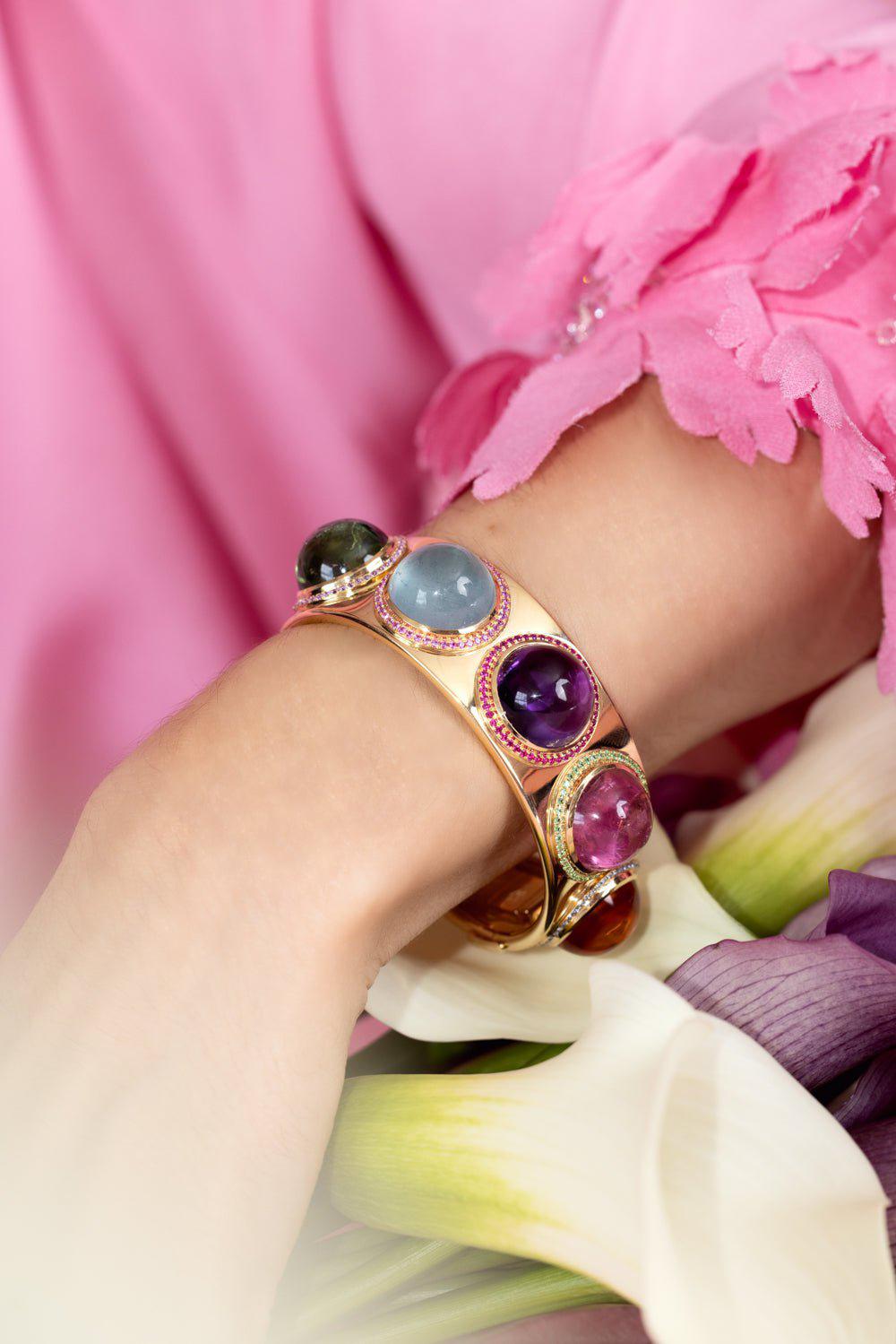 EMILY P WHEELER-Colorstory Cuff Bracelet-YELLOW GOLD