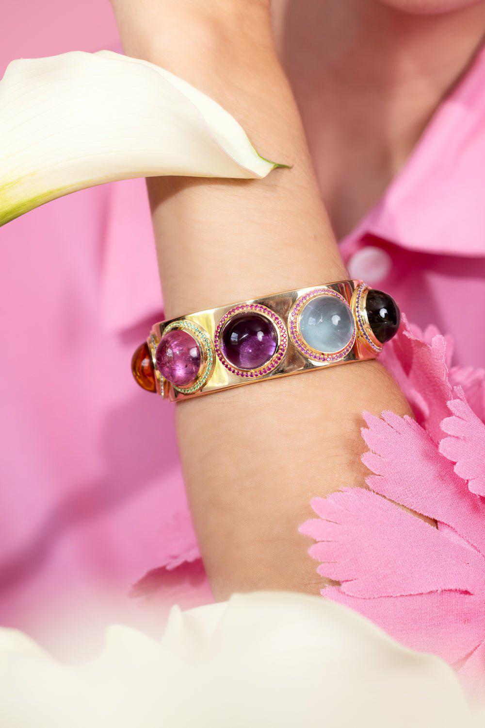 EMILY P WHEELER-Colorstory Cuff Bracelet-YELLOW GOLD