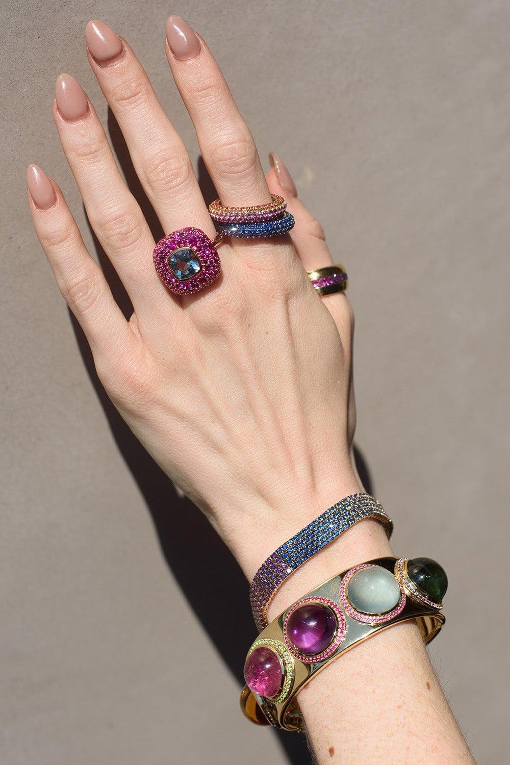 EMILY P WHEELER-Colorstory Cuff Bracelet-YELLOW GOLD