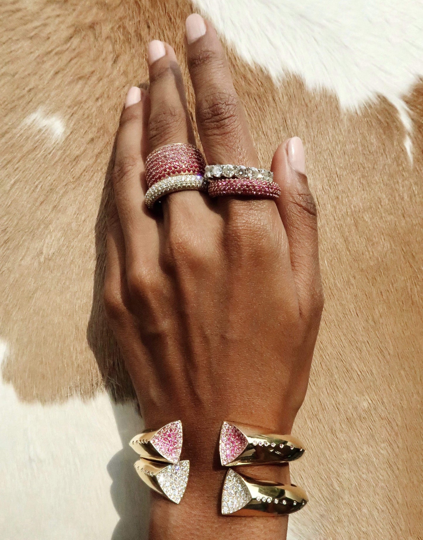 EMILY P WHEELER-Diamond Geode Cuff-YELLOW GOLD