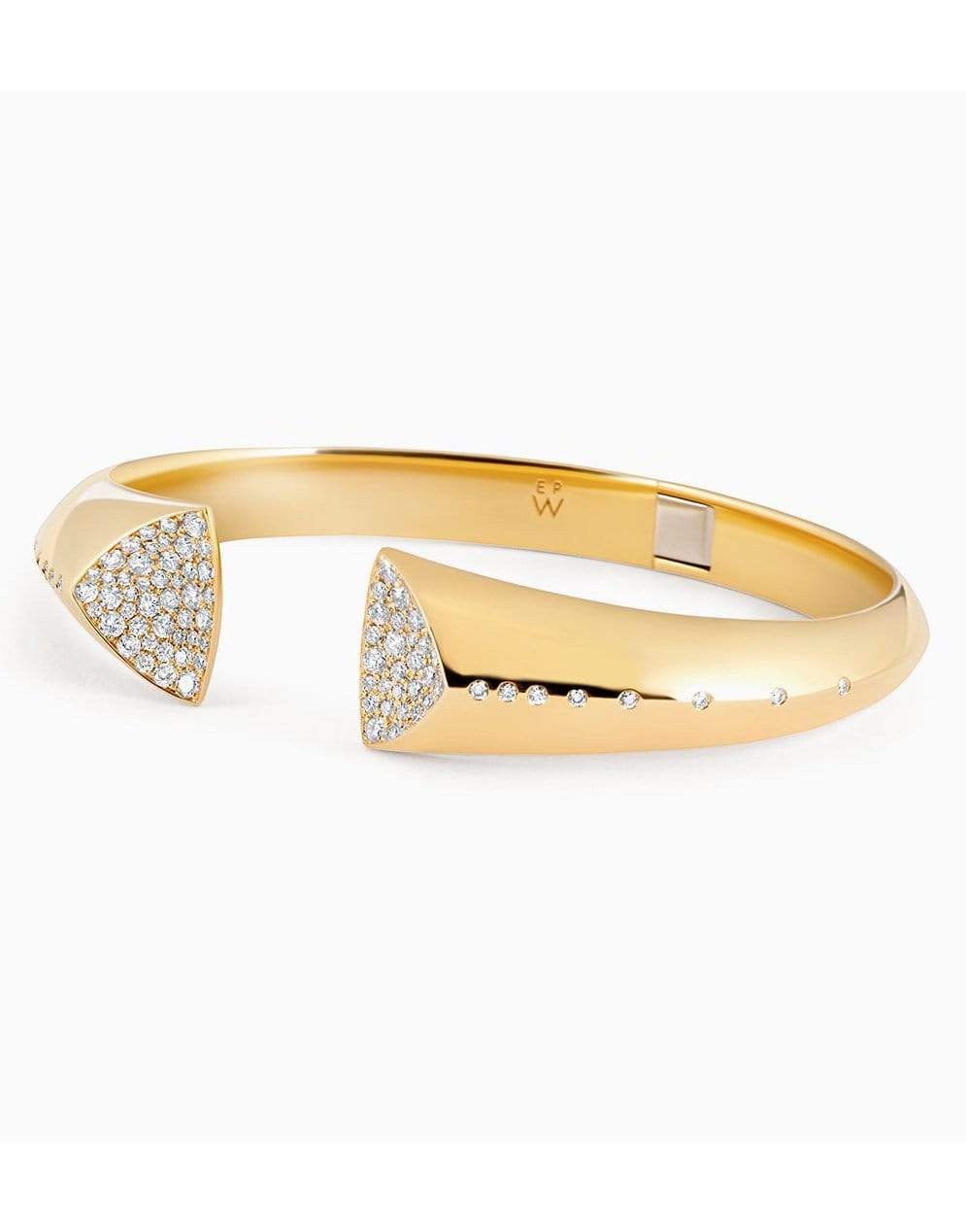 EMILY P WHEELER-Diamond Geode Cuff-YELLOW GOLD