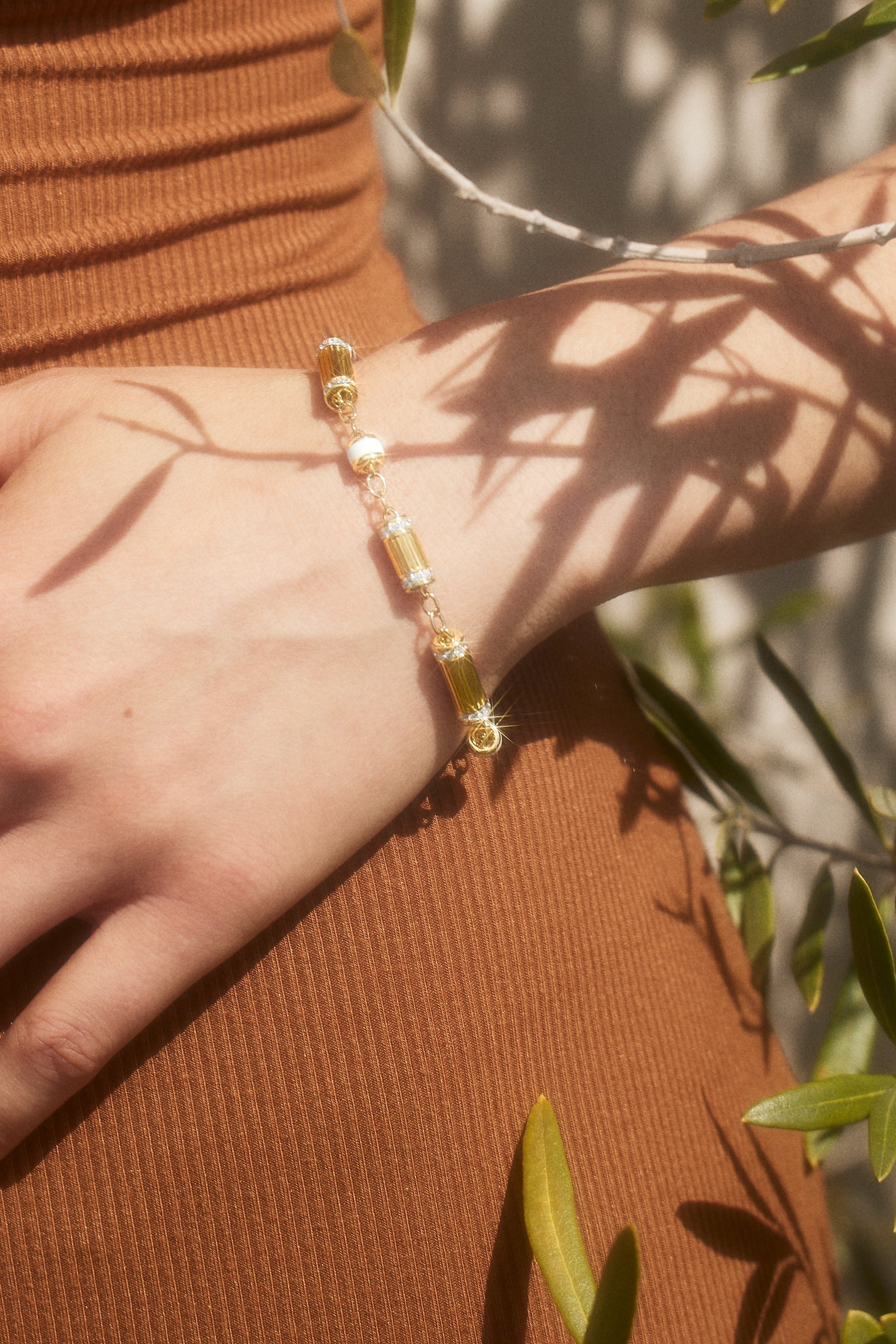 EMILY P WHEELER-Groove Bracelet-YELLOW GOLD