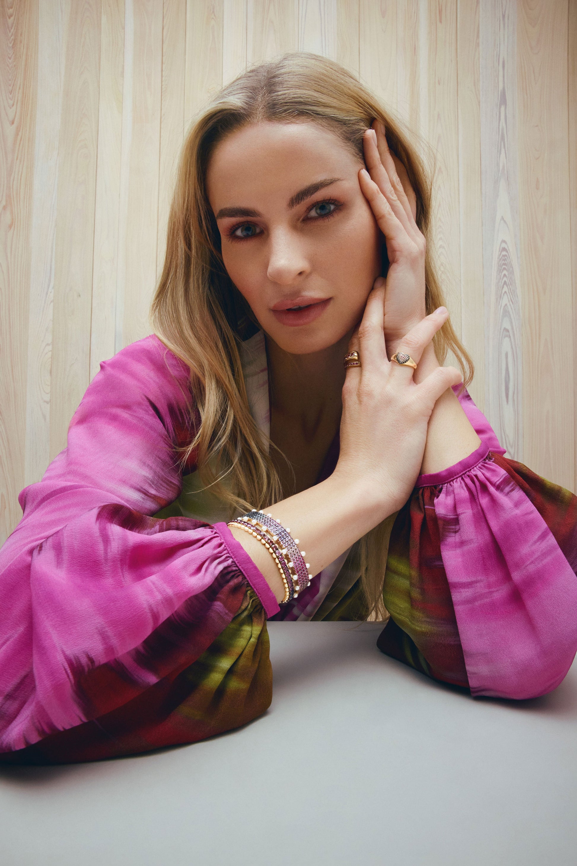 EMILY P WHEELER-Rainbow Mesh Bracelet-YELLOW GOLD