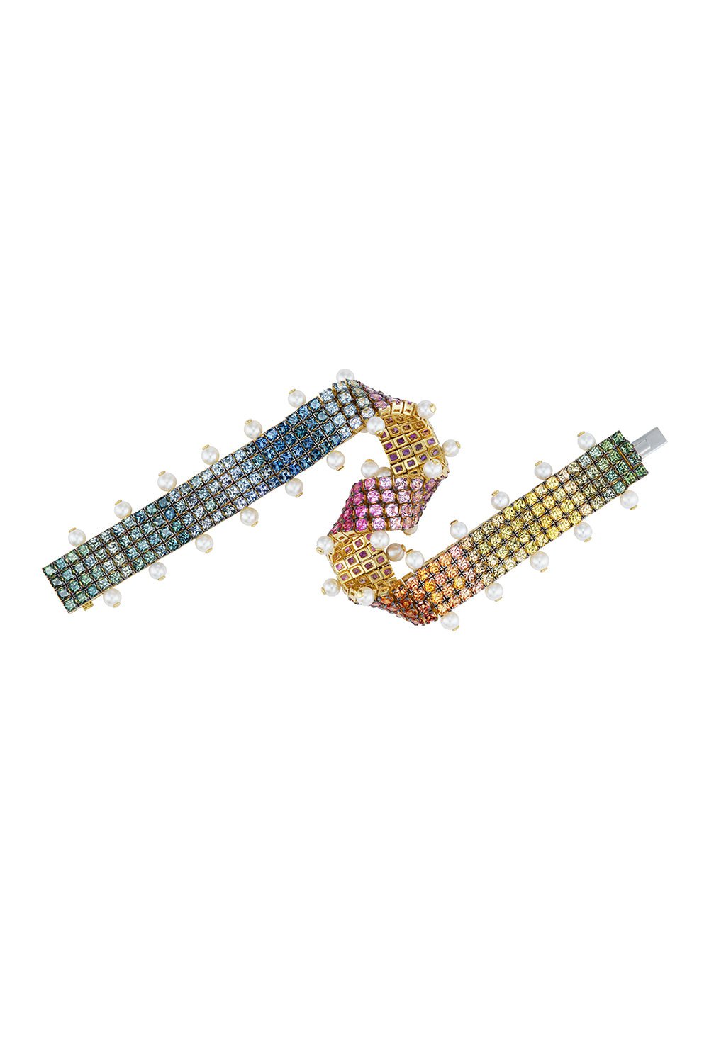 EMILY P WHEELER-Rainbow Mesh Bracelet-YELLOW GOLD
