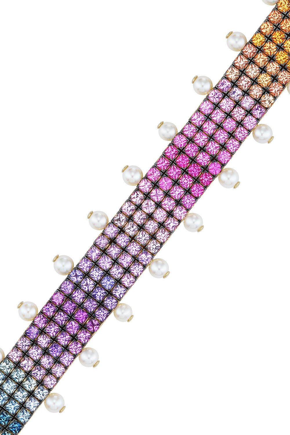 EMILY P WHEELER-Rainbow Mesh Bracelet-YELLOW GOLD