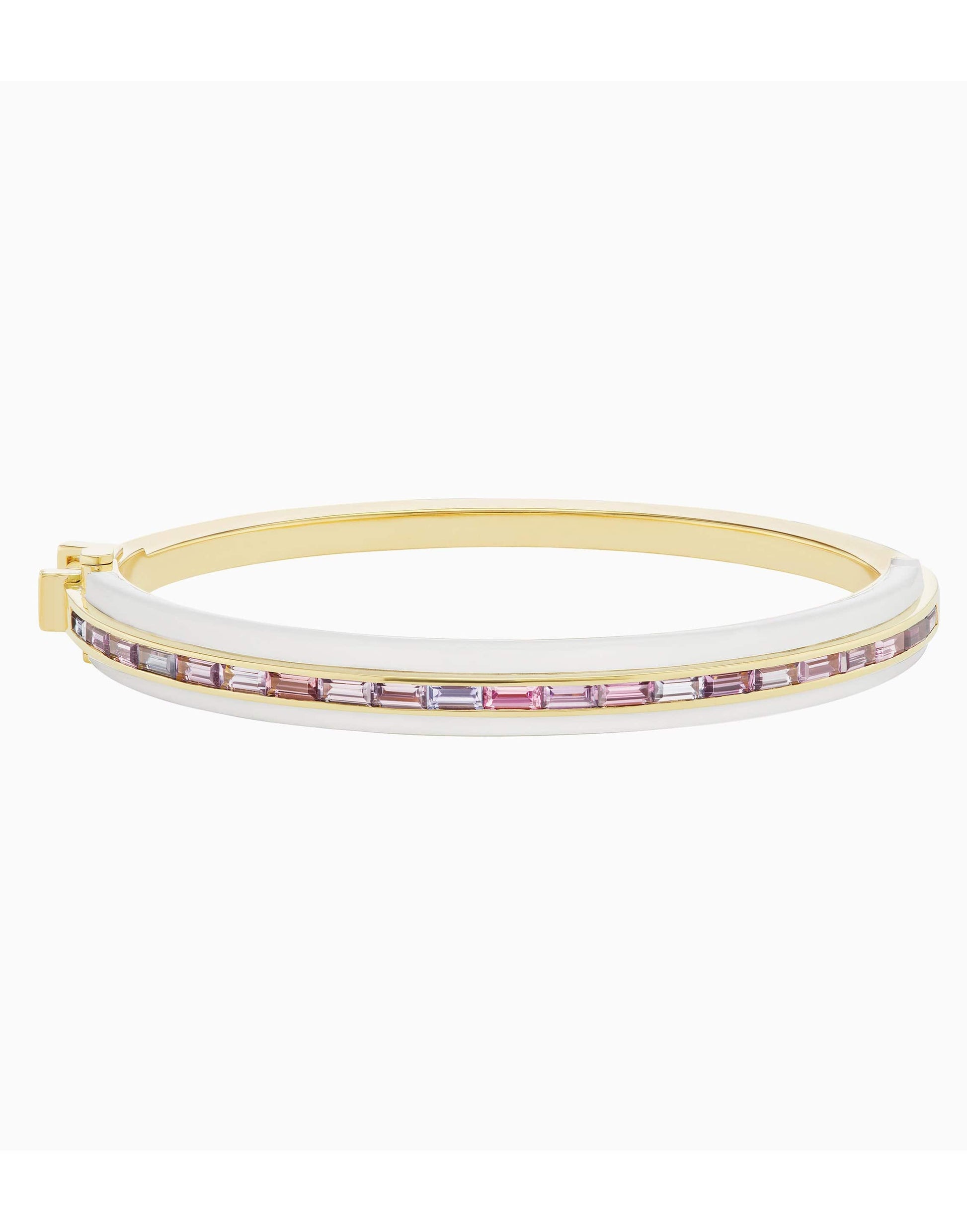 EMILY P WHEELER-White Enamel Tiered Bracelet-YELLOW GOLD