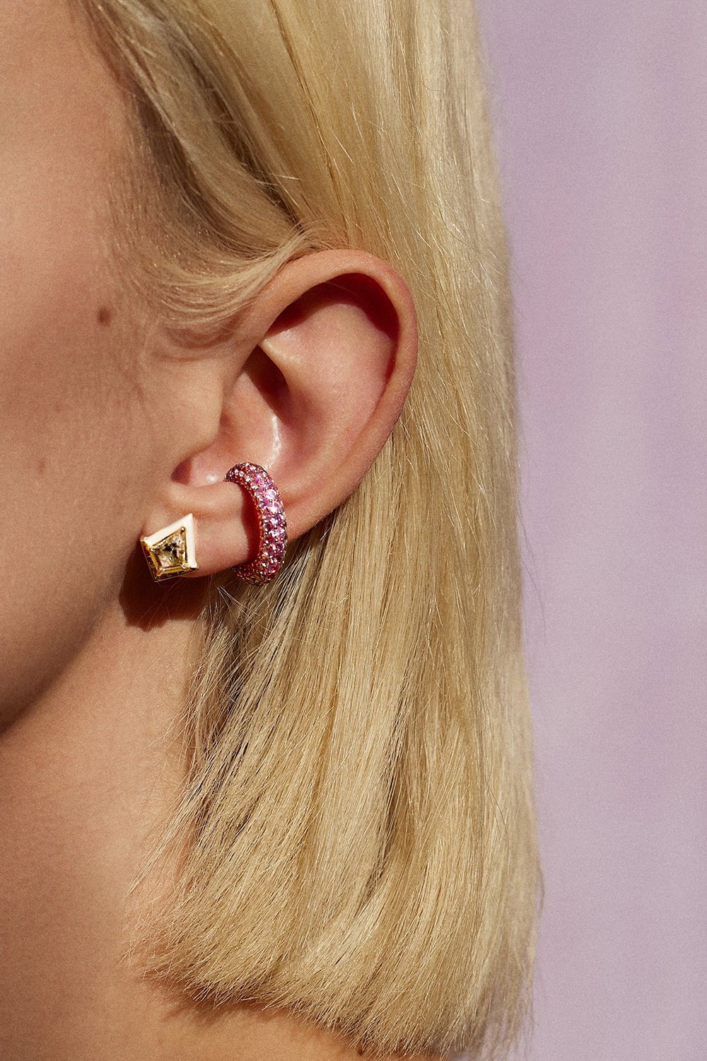 EMILY P WHEELER-Flamingo Ear Cuff-ROSE GOLD