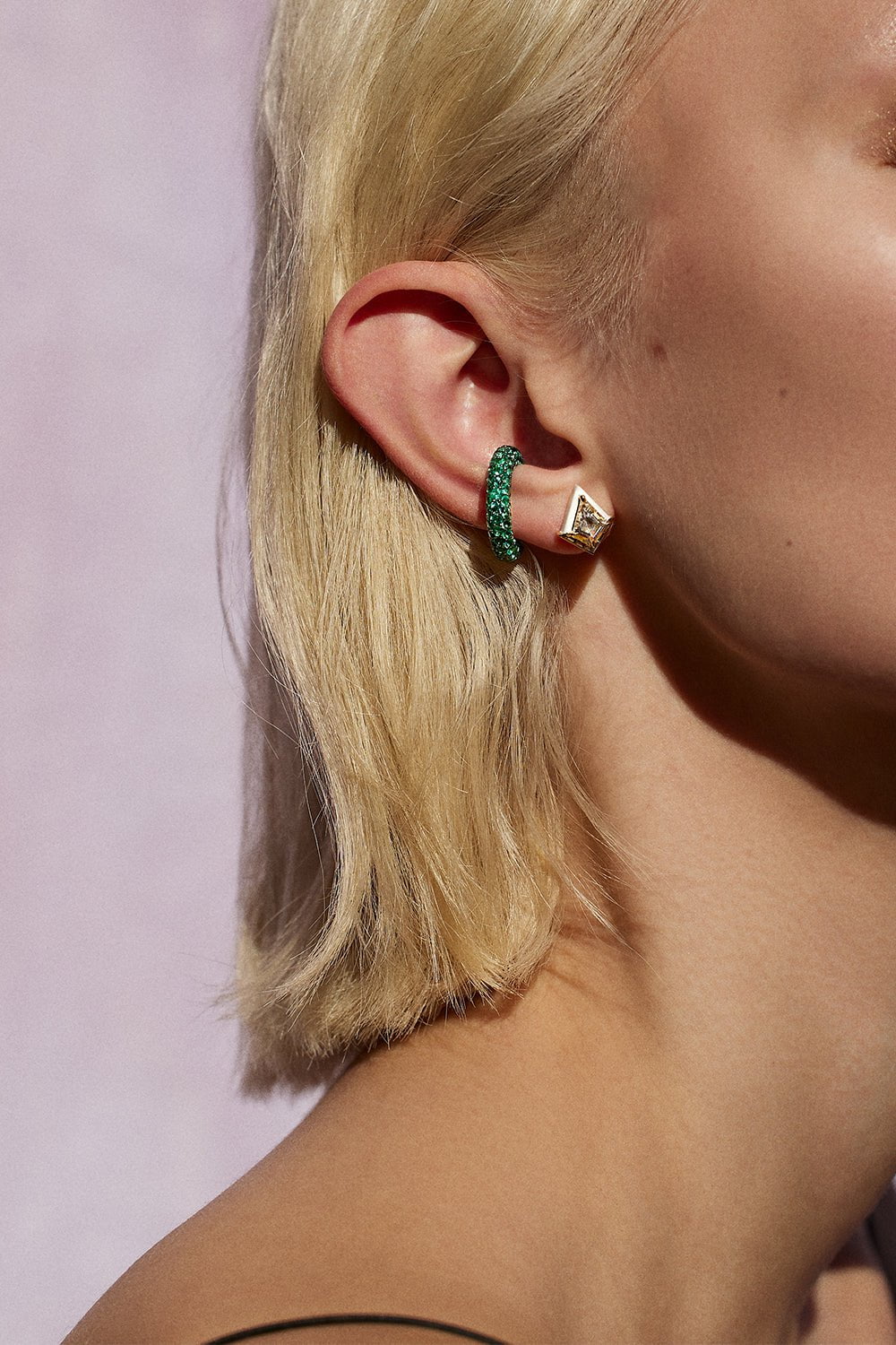 EMILY P WHEELER-Jungle Ear Cuff-WHITE GOLD
