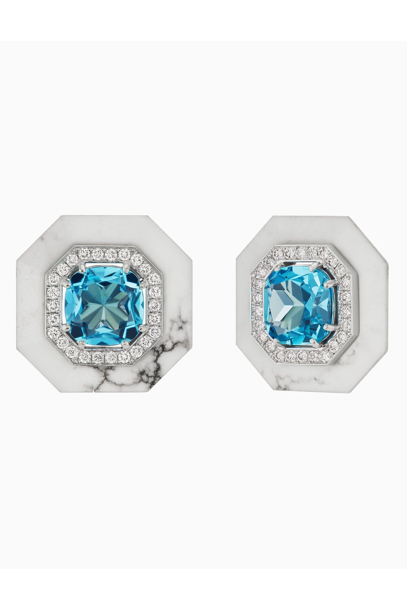 EMILY P WHEELER-Oversized Studs-WHITE GOLD