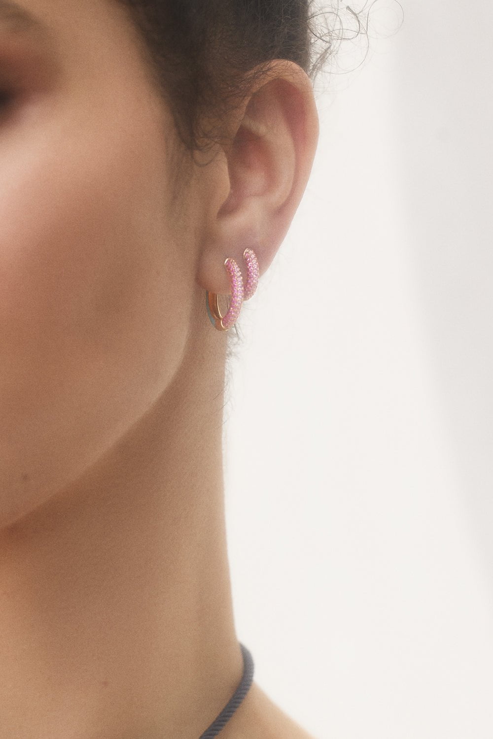 EMILY P WHEELER-Flamingo Duo Hoop Earrings-YELLOW GOLD