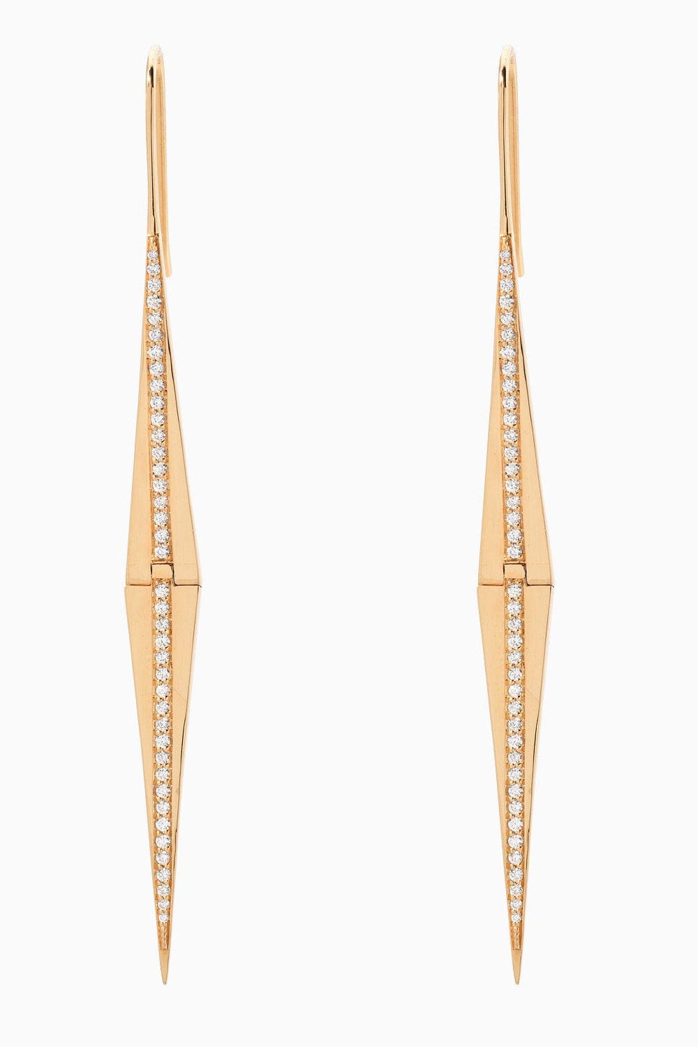 EMILY P WHEELER-Split Diamond Earrings-YELLOW GOLD