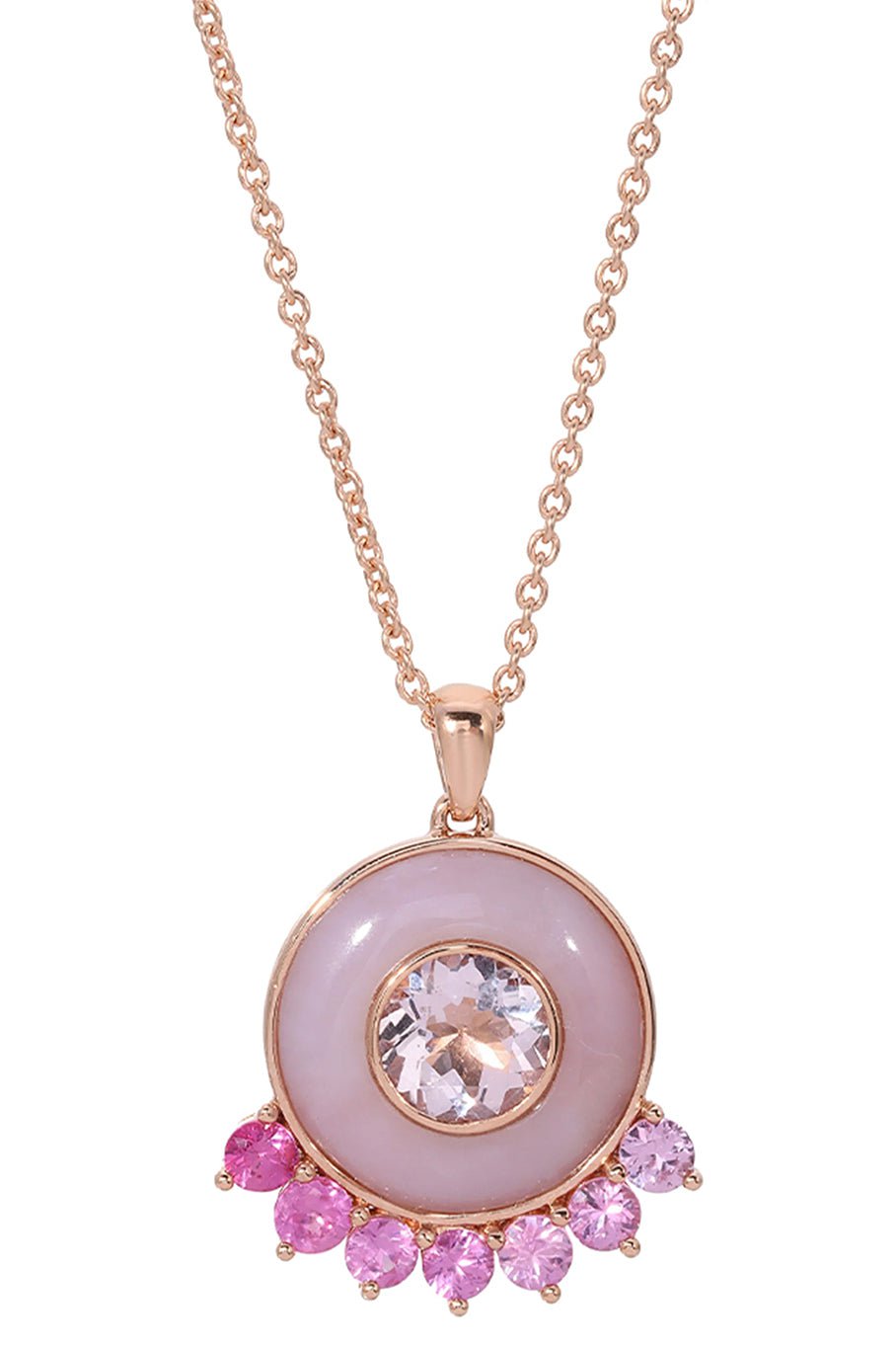 EMILY P WHEELER-Morganite Anna Necklace-ROSE GOLD