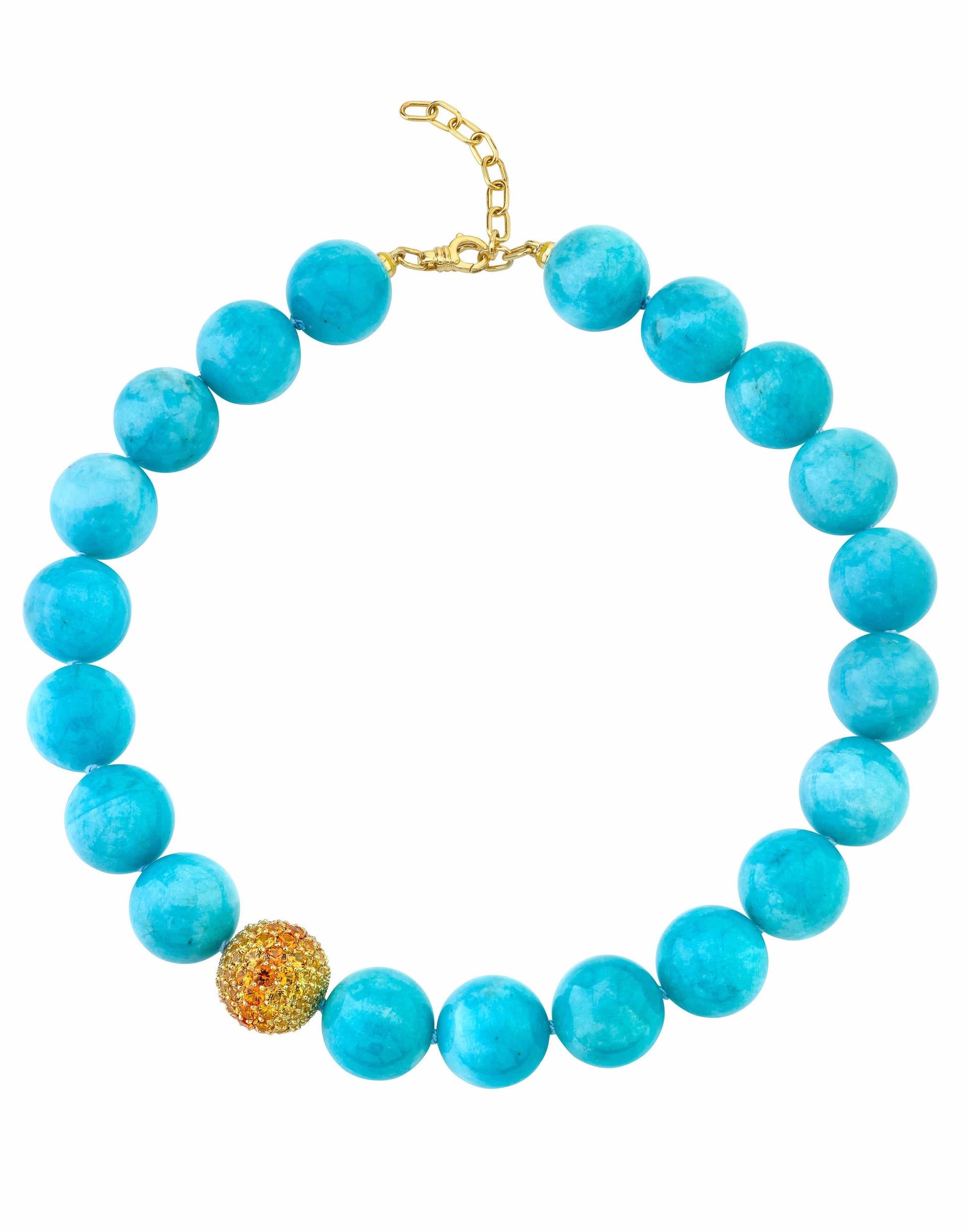 EMILY P WHEELER-Ombre Bead Necklace-YELLOW GOLD
