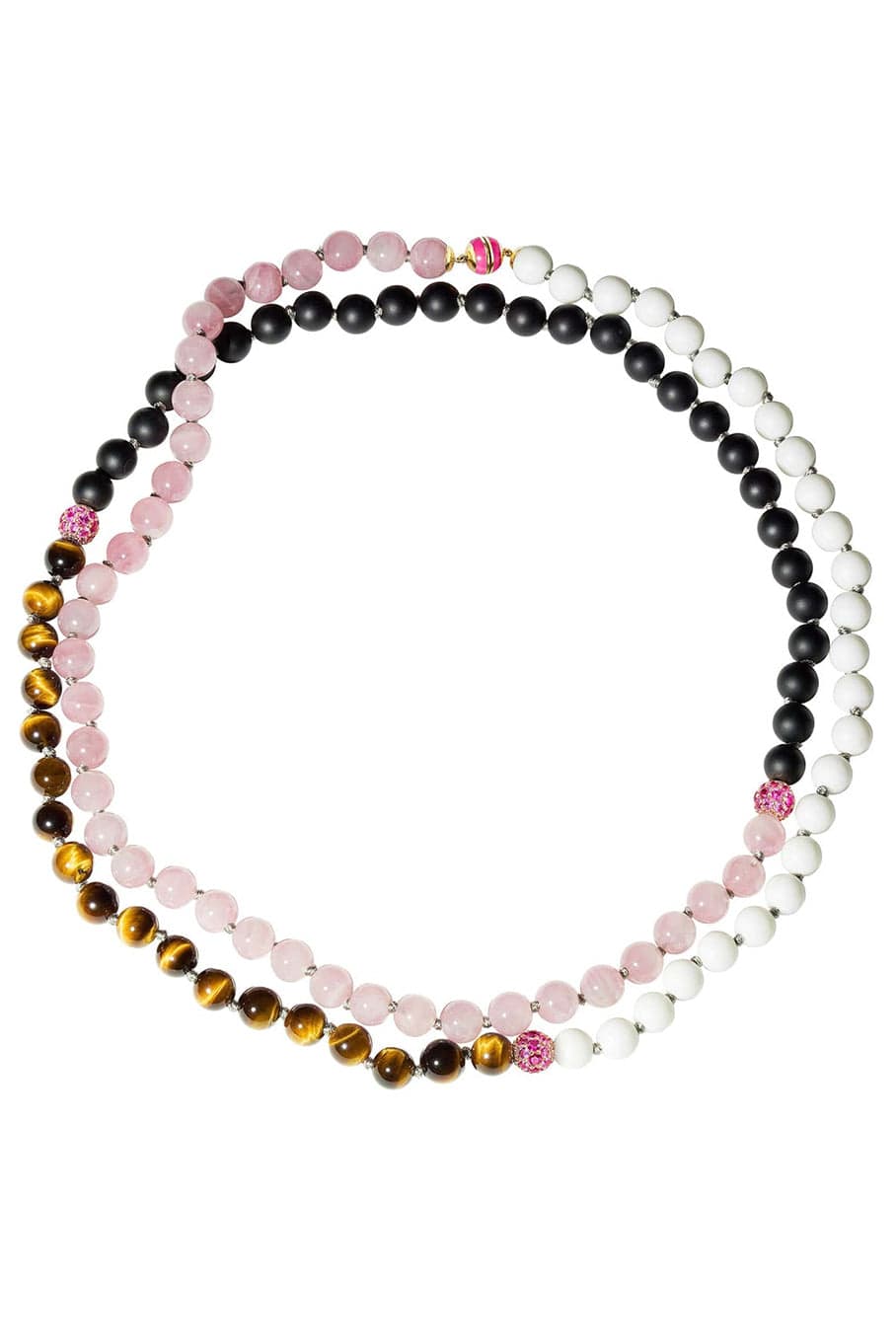 EMILY P WHEELER-Ombre Wrap Bead Necklace-YELLOW GOLD