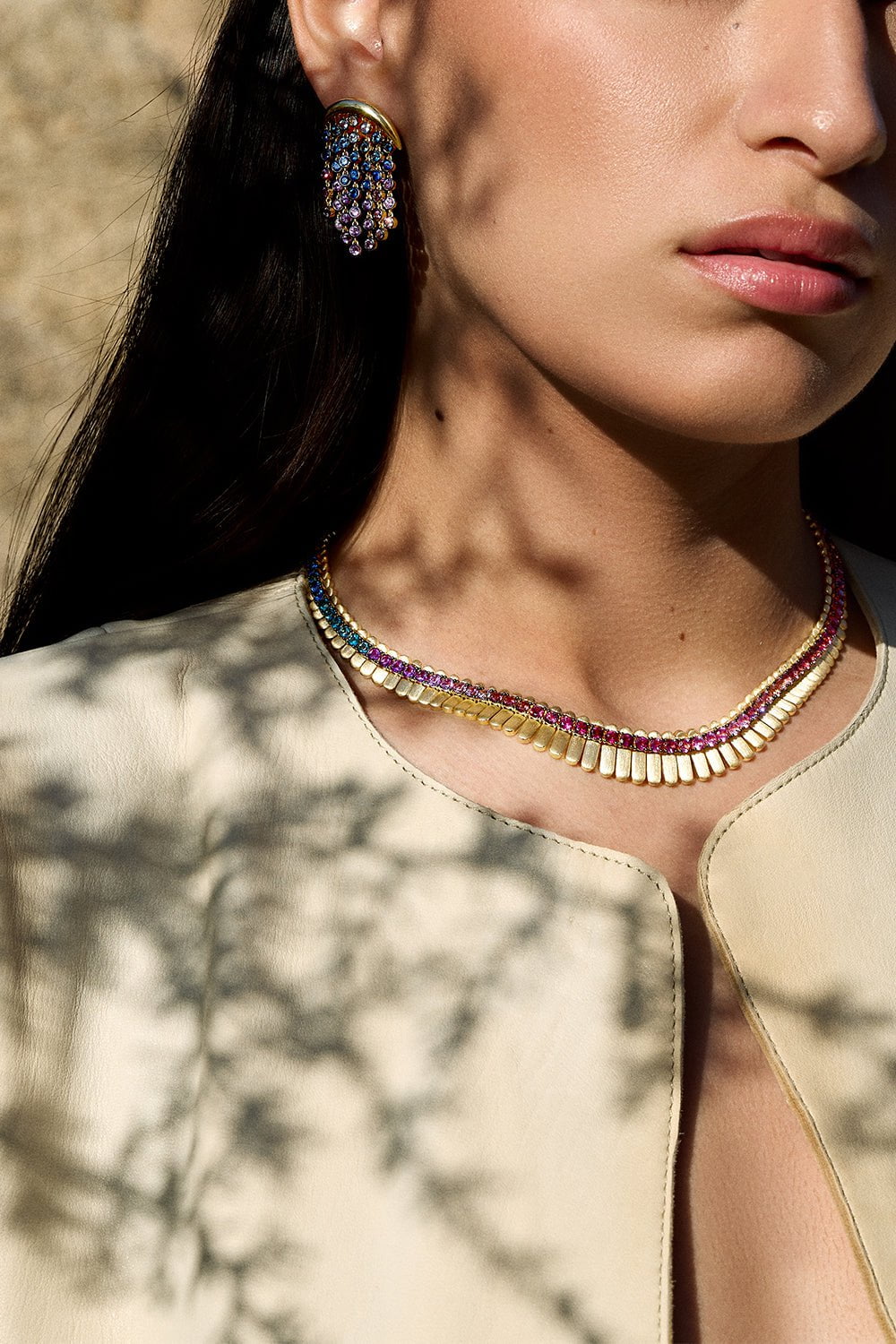 EMILY P WHEELER-Painted Desert Necklace-YELLOW GOLD
