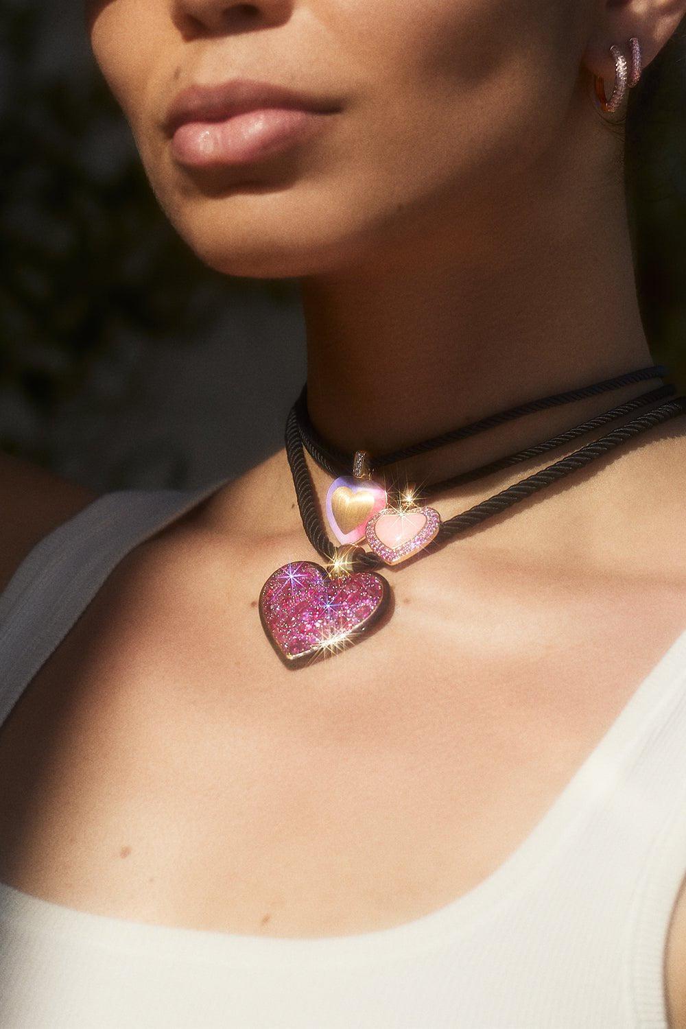 EMILY P WHEELER-Soft Heart Necklace-YELLOW GOLD