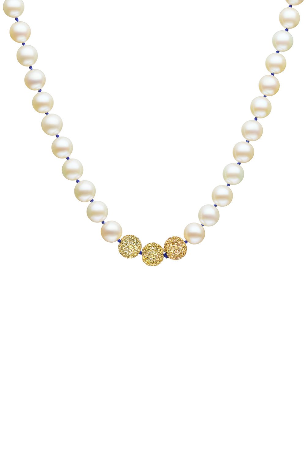 EMILY P WHEELER-Yellow Sapphire Pearl Layering Necklace-YELLOW GOLD