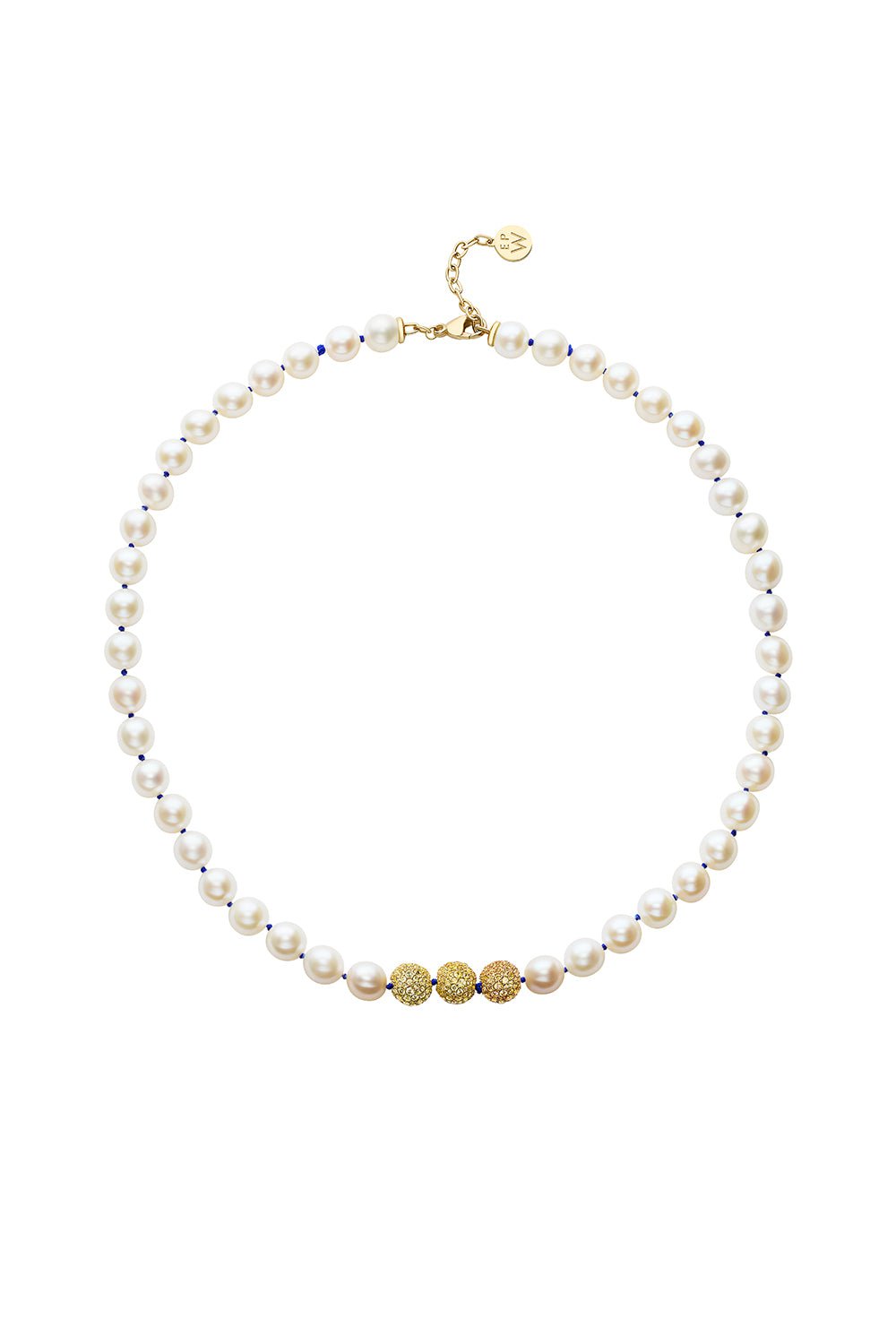 EMILY P WHEELER-Yellow Sapphire Pearl Layering Necklace-YELLOW GOLD