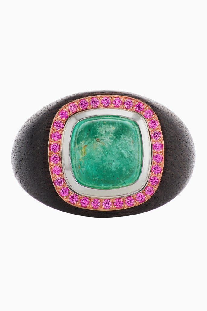 EMILY P WHEELER-Cabochon Chubby Ring-ROSE GOLD