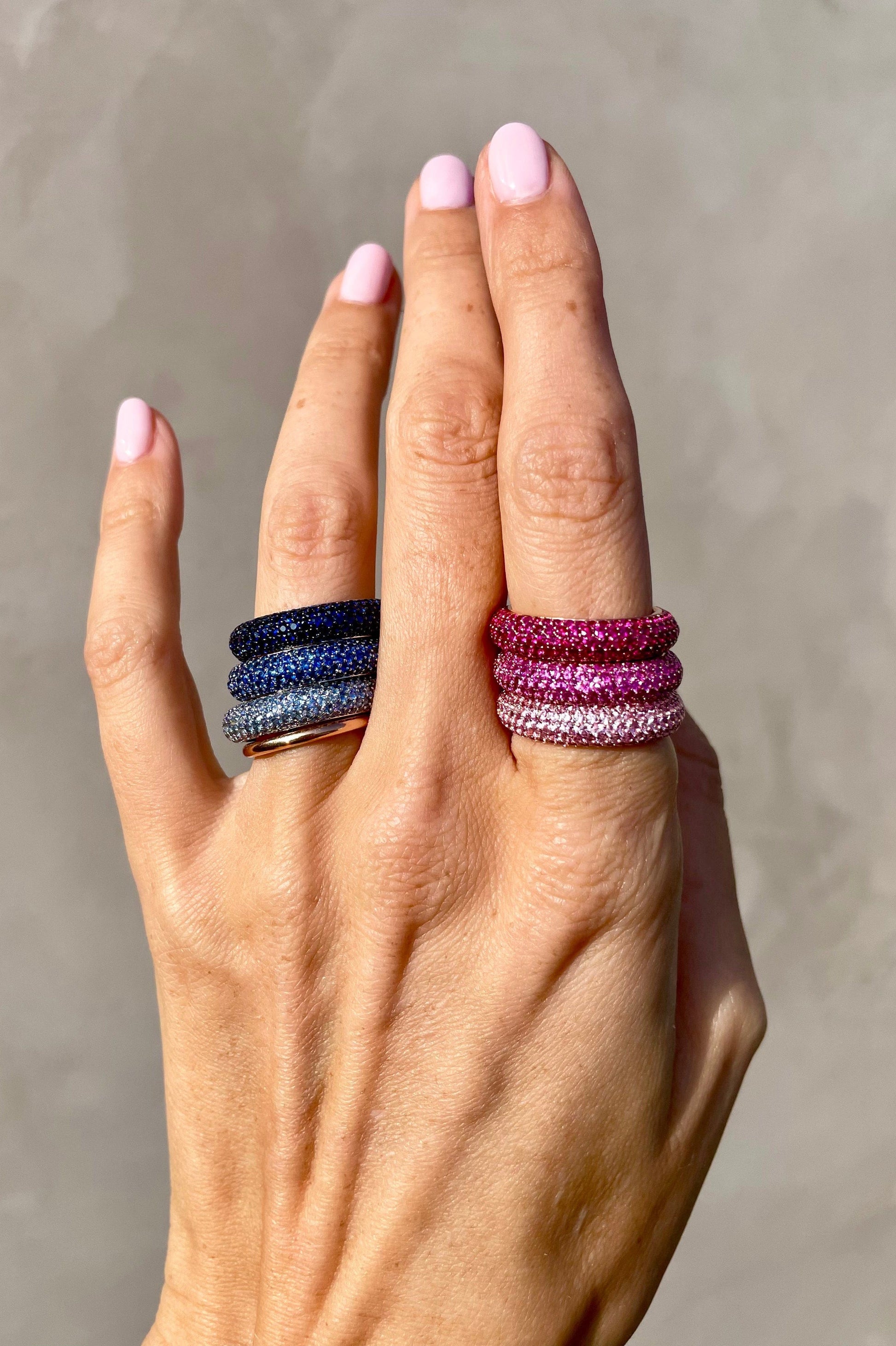 EMILY P WHEELER-Medium Pink Puffy Band-ROSE GOLD