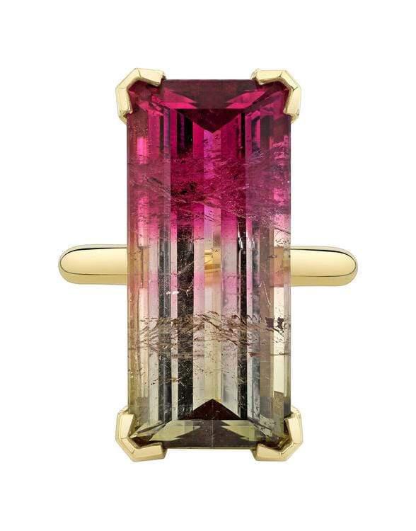 EMILY P WHEELER-Bicolor Tourmaline Ring-YELLOW GOLD