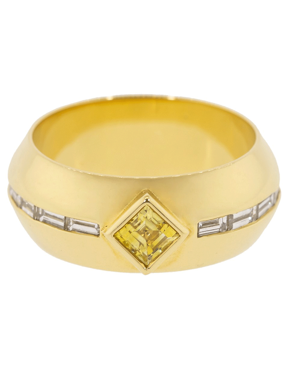 EMILY P WHEELER-Citrine and Diamond Gypsy Ring-YELLOW GOLD