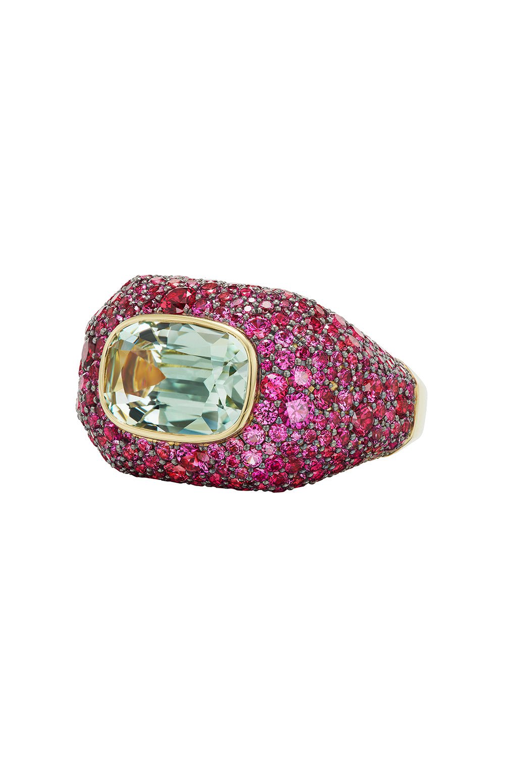 EMILY P WHEELER-Hibiscus Sapphire Ring-YELLOW GOLD