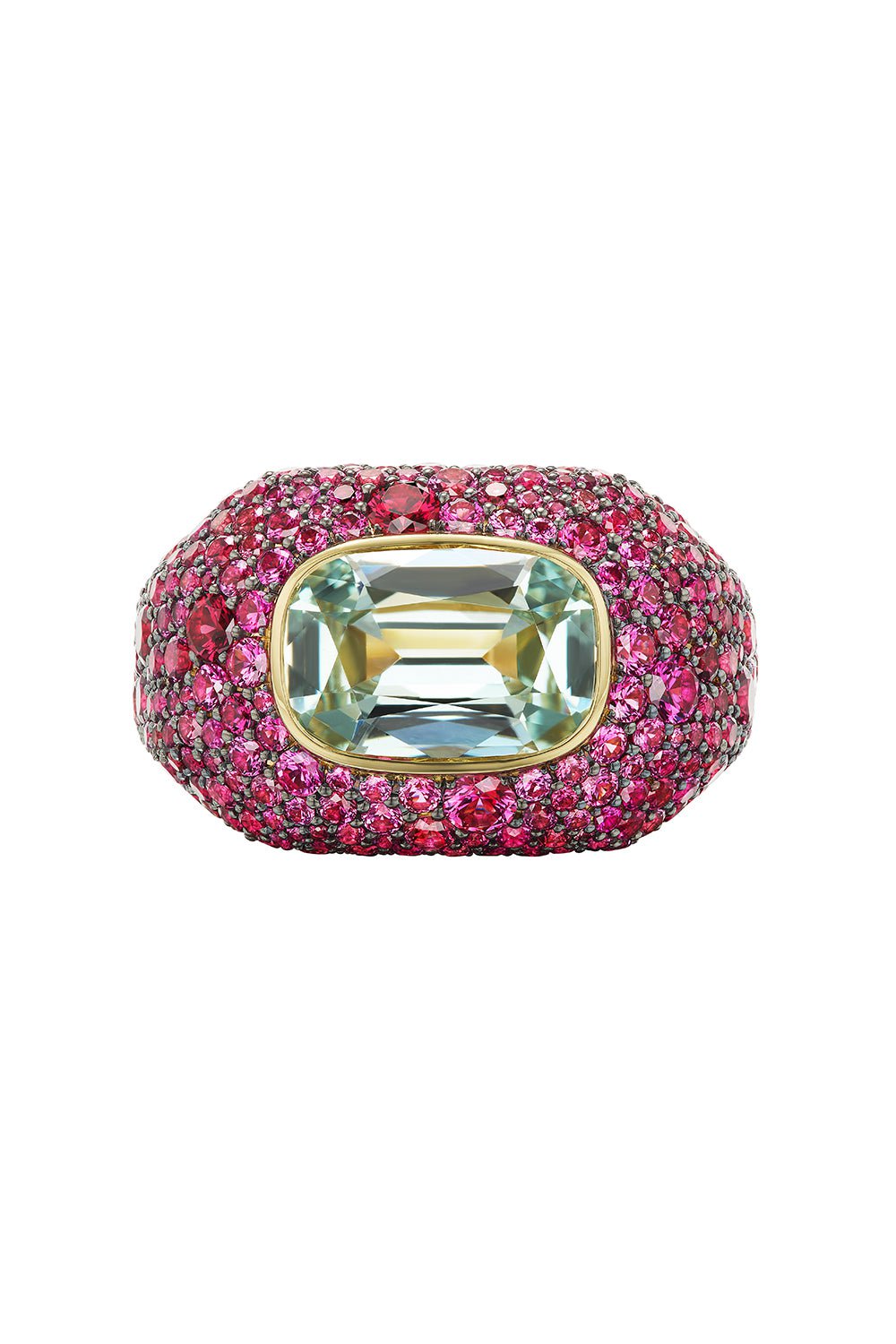EMILY P WHEELER-Hibiscus Sapphire Ring-YELLOW GOLD