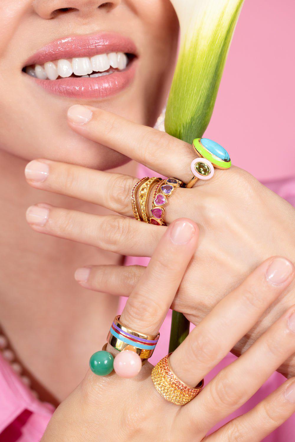 EMILY P WHEELER-Sunrise Double Wrap Ring-YELLOW GOLD