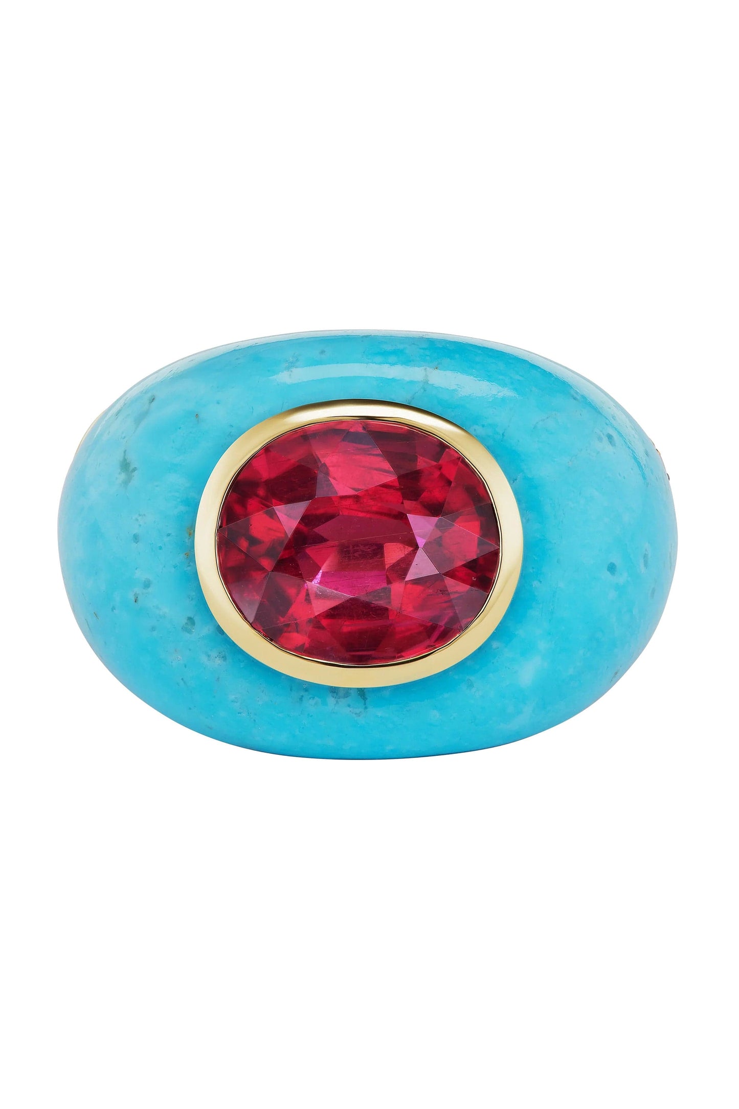 EMILY P WHEELER-Tourmaline Chubby Ring-YELLOW GOLD