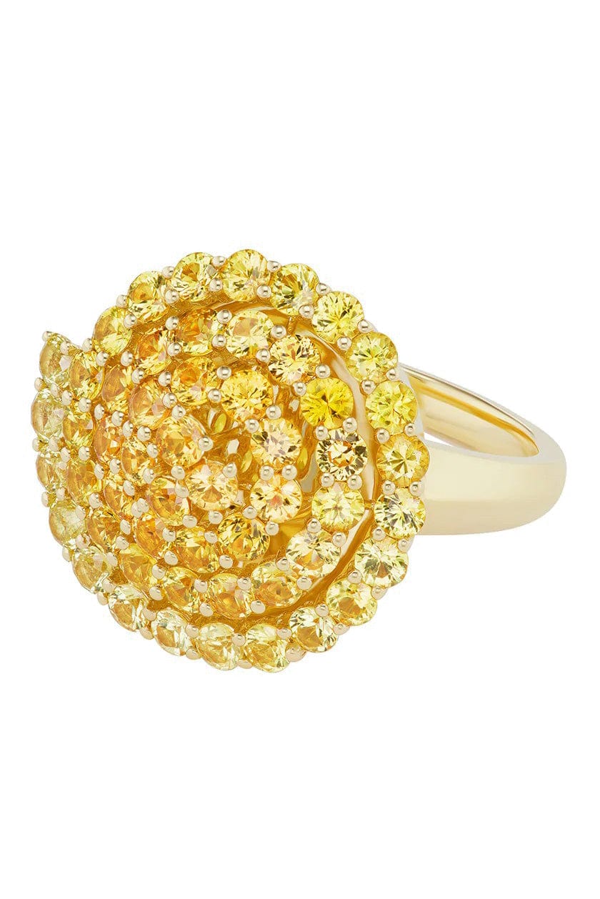 EMILY P WHEELER-Yellow Sapphire Spiral Ring-YELLOW GOLD