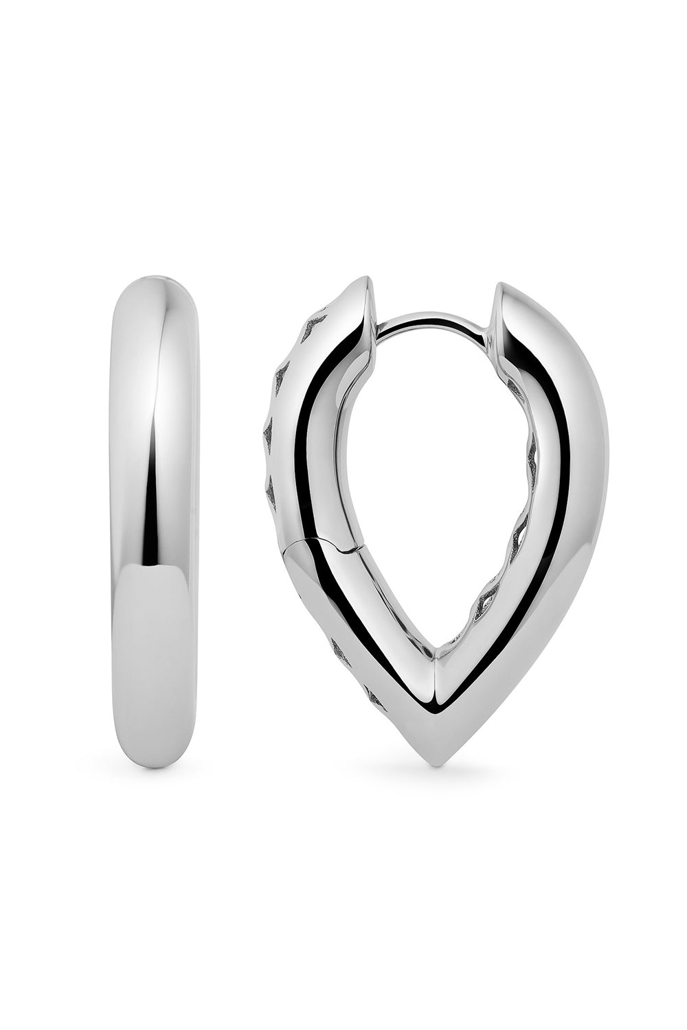 Medium Pave Teardrop Link Earrings-WHITE GOLD-M-JEWELRYFINE JEWELEARRING-ENGELBERT 1920