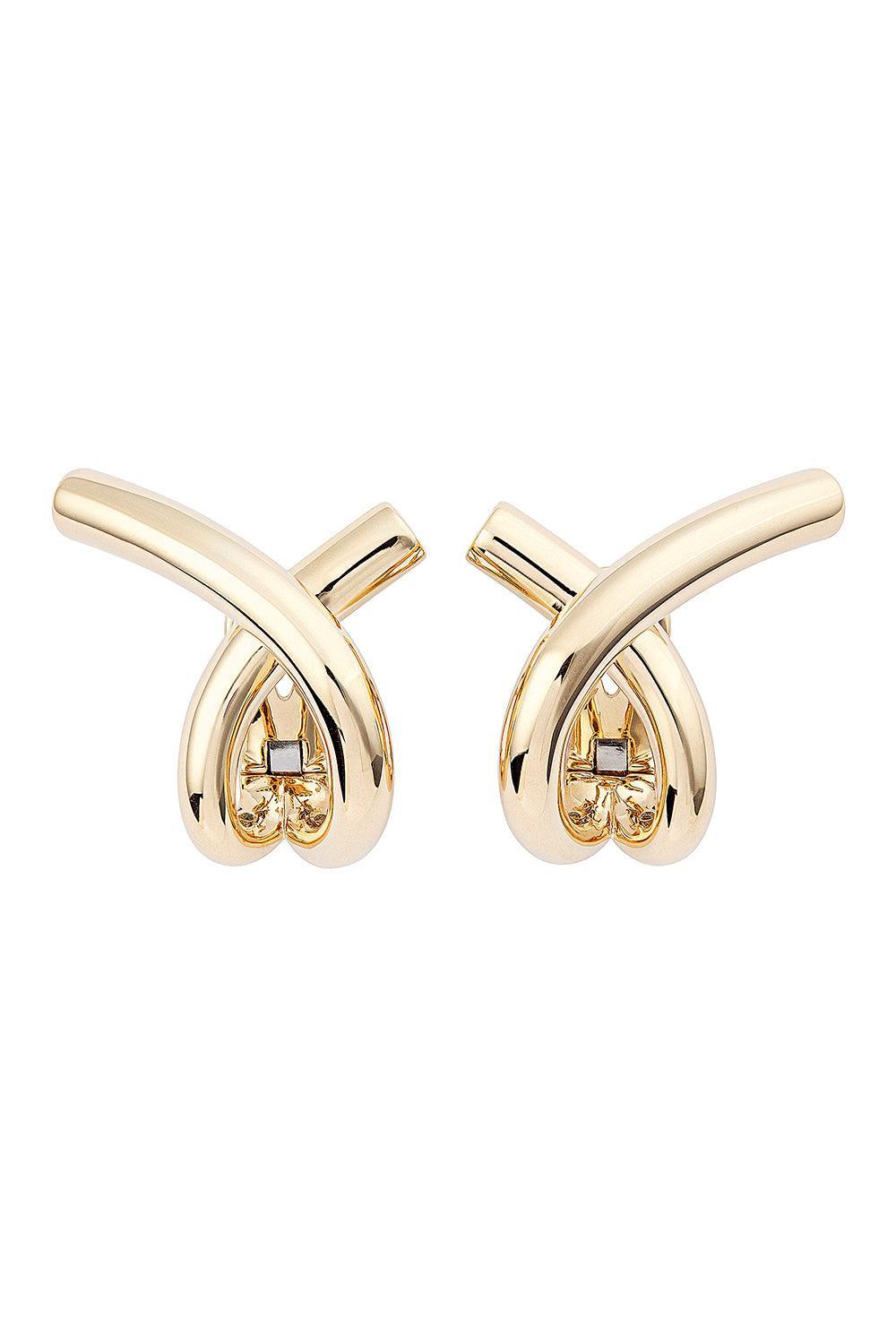 Big Cross Loop Earrings-YELLOW GOLD-JEWELRYFINE JEWELEARRING-ENGELBERT 1920