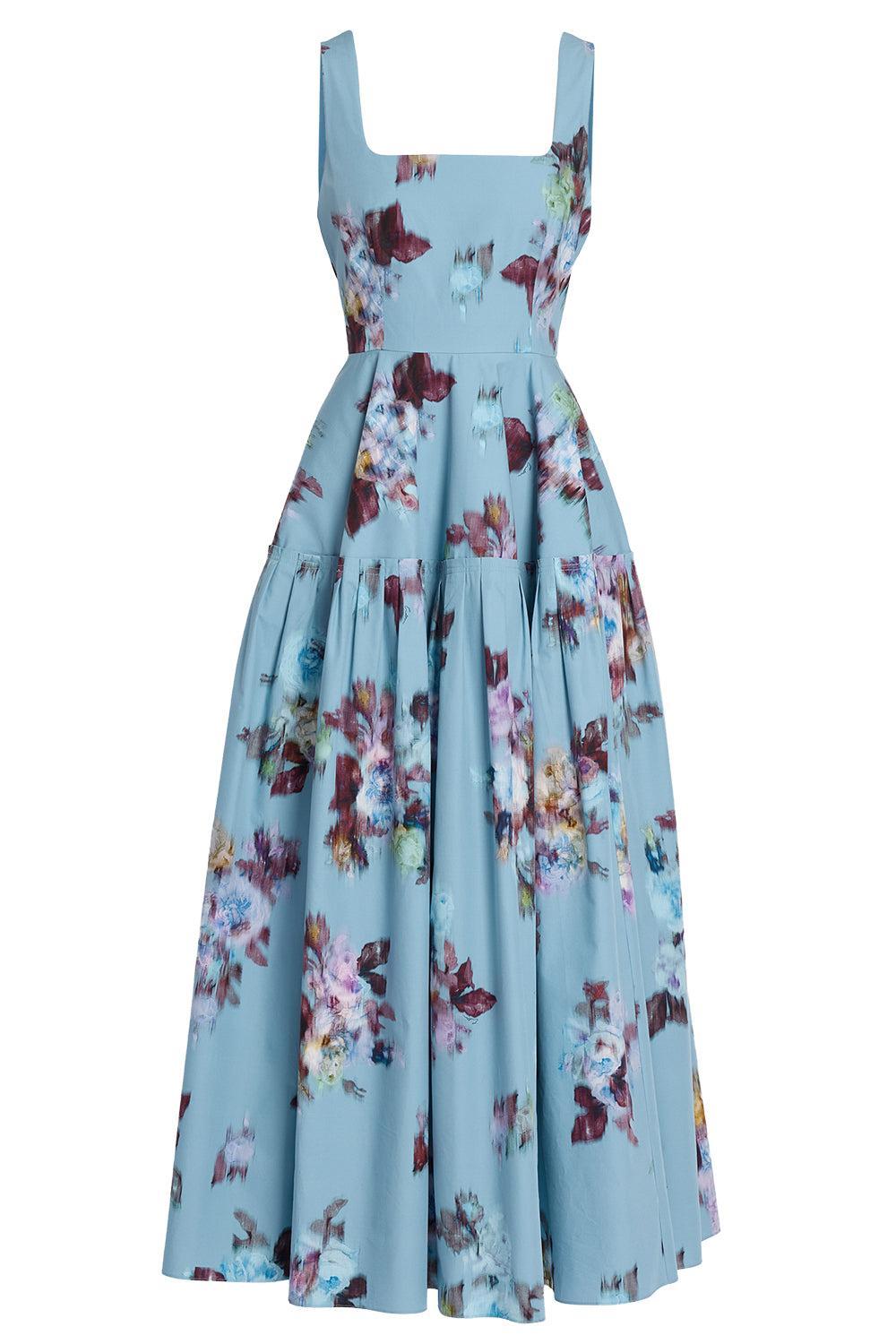  Floral Poplin Sleeveless Maxi Dress-BLUE-4-CLOTHINGDRESSCASUAL-ERDEM 