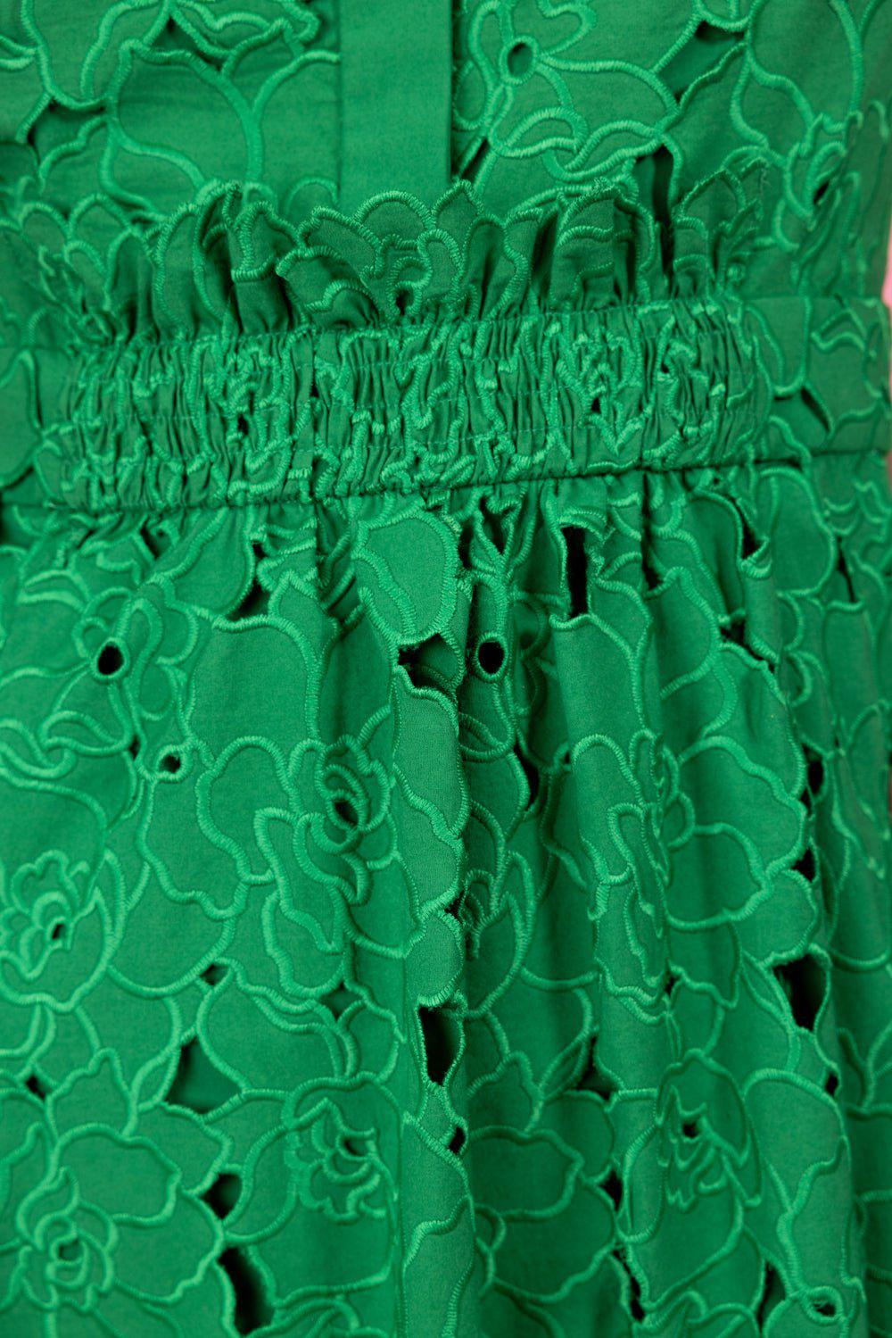 ERDEM-Cutwork Sleeveless Midi Dress-