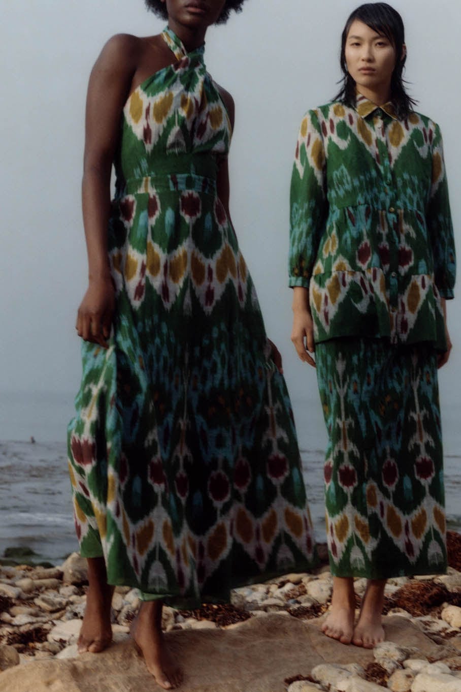 ERDEM-Selene Midi Dress - Green-