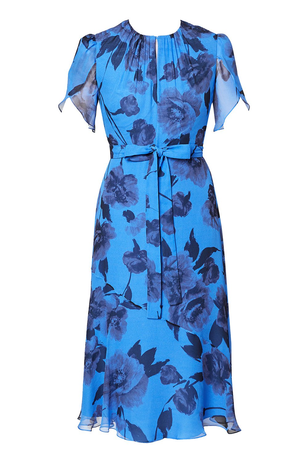 ERDEM-Short Sleeve Asymmetric Dress-