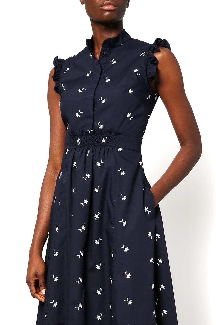 ERDEM-Evie Midi Dress-