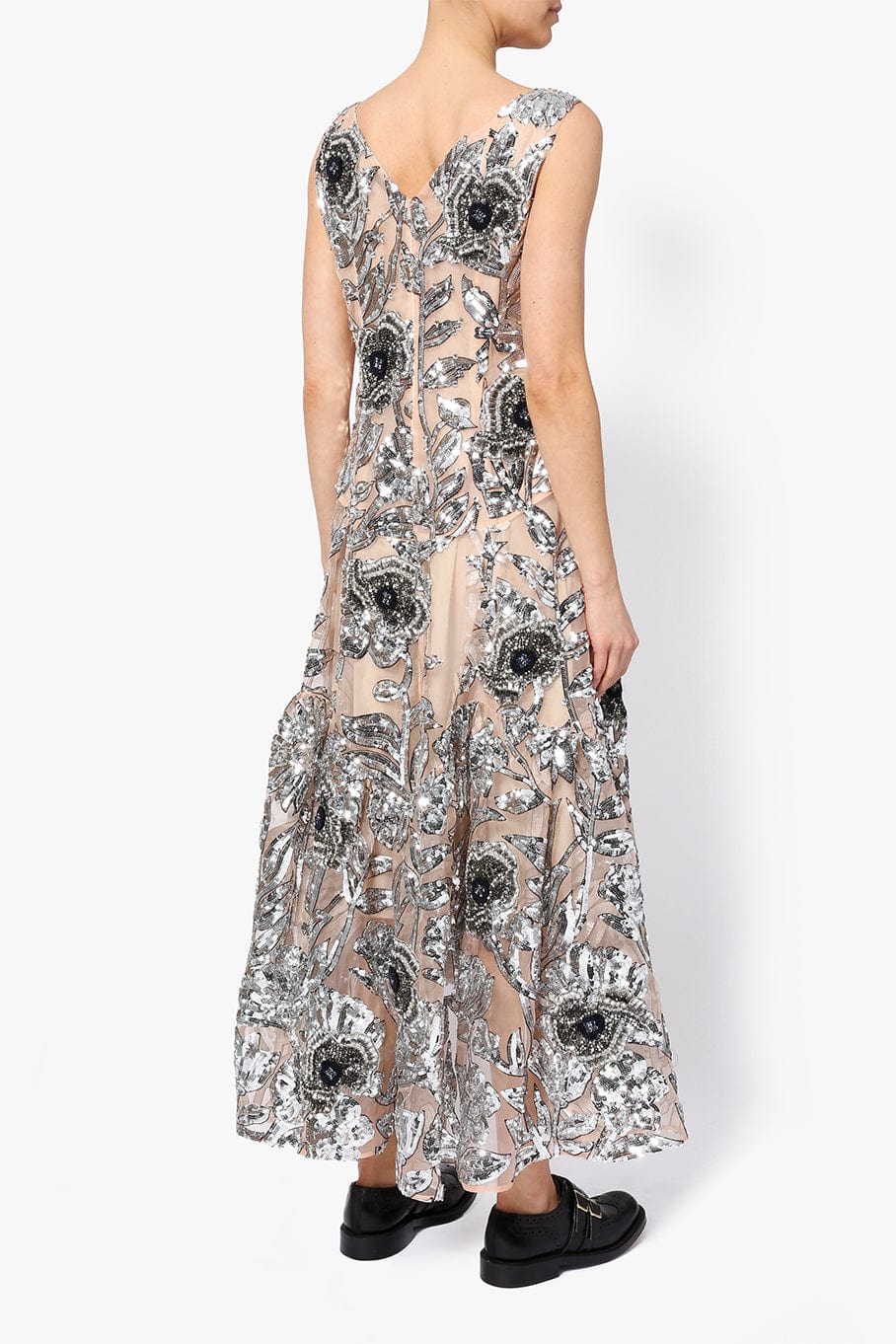 ERDEM-Eberta Floral Sequin Dress-