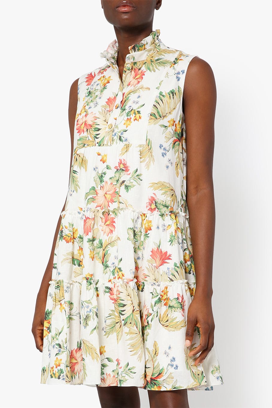 ERDEM-Porto Dress - White-