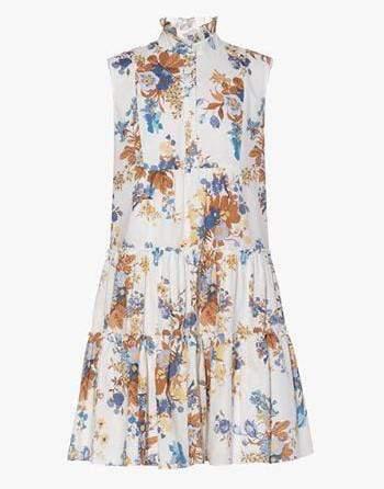 ERDEM-Porto Dress Vanessa Bouquet Cotton Linen-