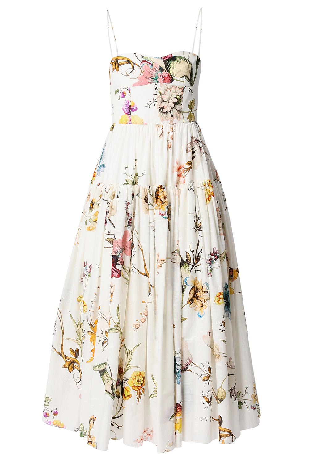 ERDEM-Strappy Tier Fit and Flare-
